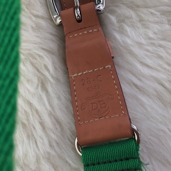 Dooney & Bourke (D&B) 6949 Leather, Brass and Canvas Belt - Excellent Condition - Picture 11 of 16